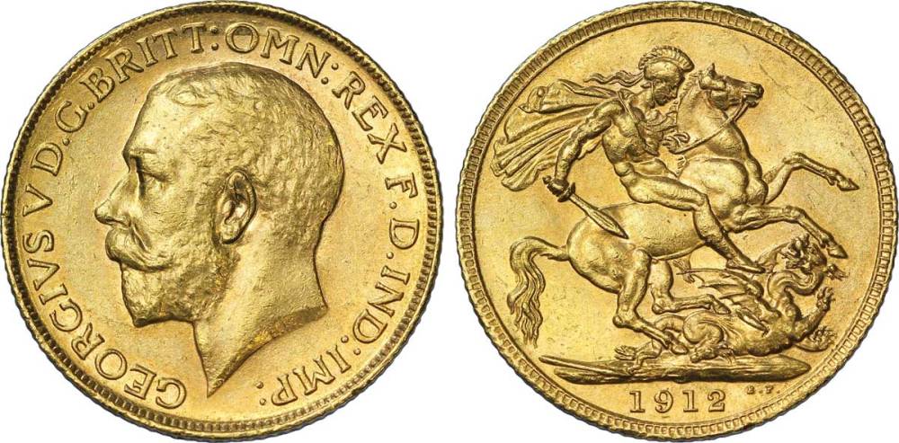 Un souverain à l'effigie de Georges V